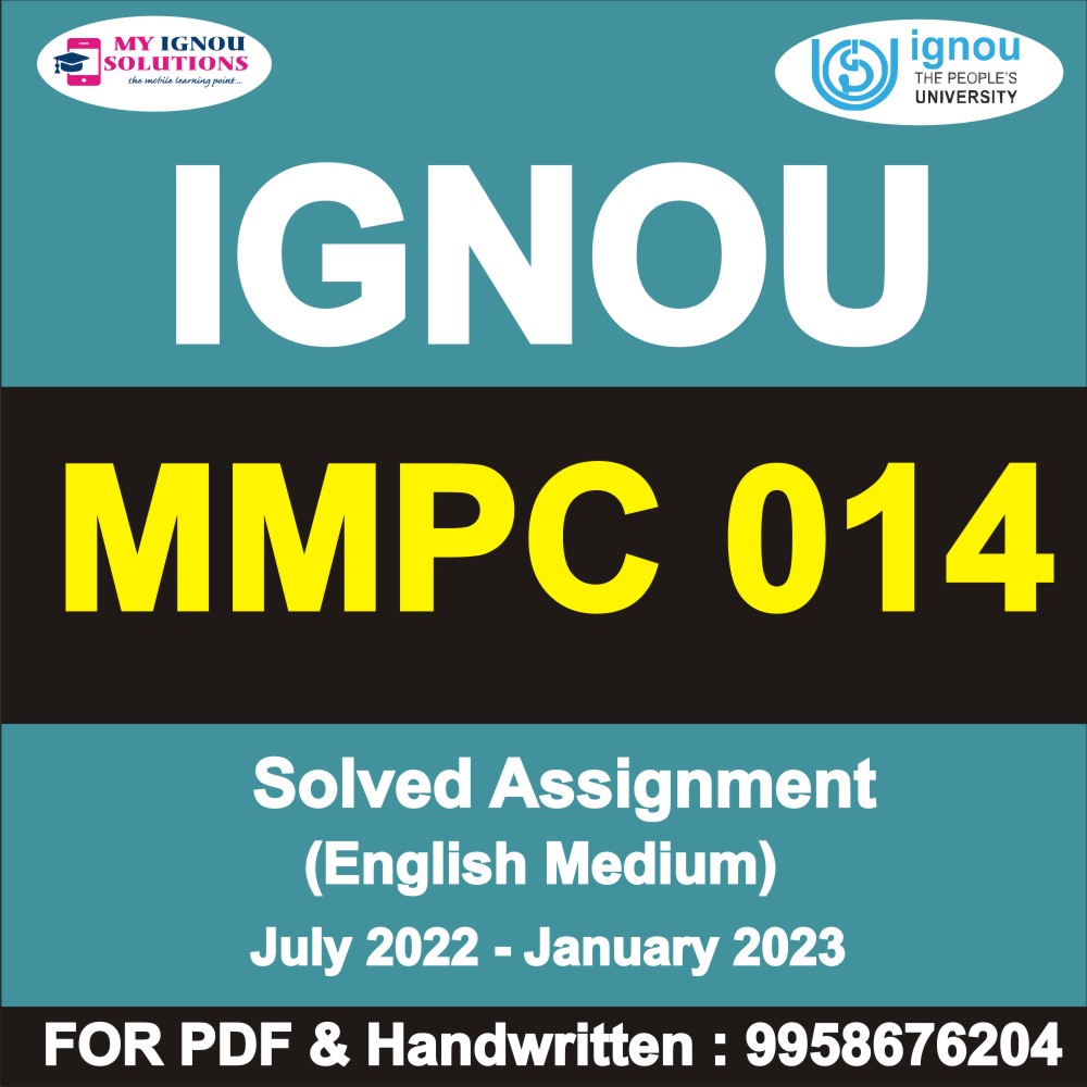 mmpc 014 solved assignment free download pdf